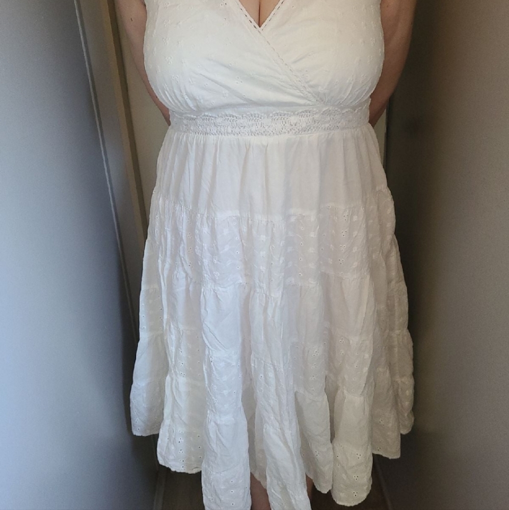 Beautiful white summer dress